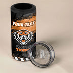 Personalized Wests Tigers Rugby 4 in 1 Can Cooler Tumbler Tiger Mascot - Sporty Splash Art Style