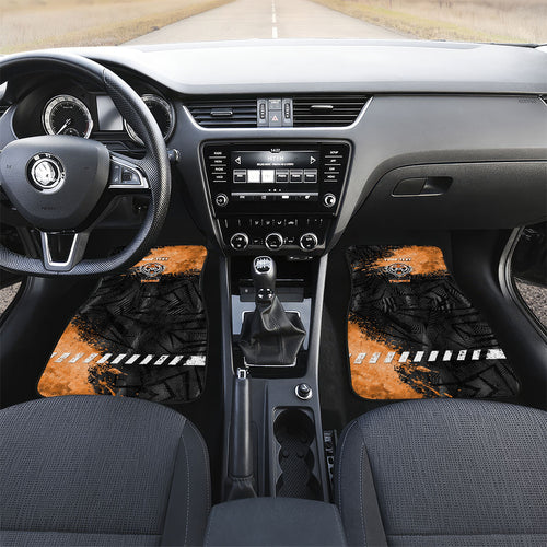 Personalized Wests Tigers Rugby Car Mats Tiger Mascot - Sporty Splash Art Style