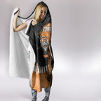 Personalized Wests Tigers Rugby Hooded Blanket Tiger Mascot - Sporty Splash Art Style