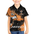 Personalized Wests Tigers Rugby Kid Hawaiian Shirt Tiger Mascot - Sporty Splash Art Style