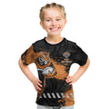 Personalized Wests Tigers Rugby Kid T Shirt Tiger Mascot - Sporty Splash Art Style