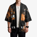 Personalized Wests Tigers Rugby Kimono Tiger Mascot - Sporty Splash Art Style