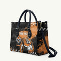 Personalized Wests Tigers Rugby Leather Bag Tiger Mascot - Sporty Splash Art Style