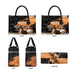 Personalized Wests Tigers Rugby Leather Bag Tiger Mascot - Sporty Splash Art Style