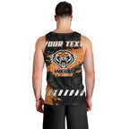 Personalized Wests Tigers Rugby Men Tank Top Tiger Mascot - Sporty Splash Art Style