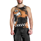 Personalized Wests Tigers Rugby Men Tank Top Tiger Mascot - Sporty Splash Art Style