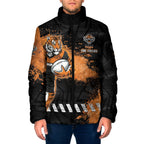 Personalized Wests Tigers Rugby Padded Jacket Tiger Mascot - Sporty Splash Art Style