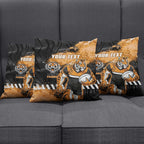 Personalized Wests Tigers Rugby Pillow Cover Tiger Mascot - Sporty Splash Art Style