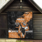 Personalized Wests Tigers Rugby Quilt Tiger Mascot - Sporty Splash Art Style