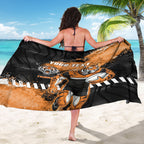 Personalized Wests Tigers Rugby Sarong Tiger Mascot - Sporty Splash Art Style