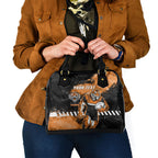 Personalized Wests Tigers Rugby Shoulder Handbag Tiger Mascot - Sporty Splash Art Style