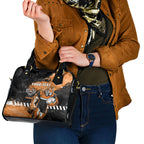 Personalized Wests Tigers Rugby Shoulder Handbag Tiger Mascot - Sporty Splash Art Style