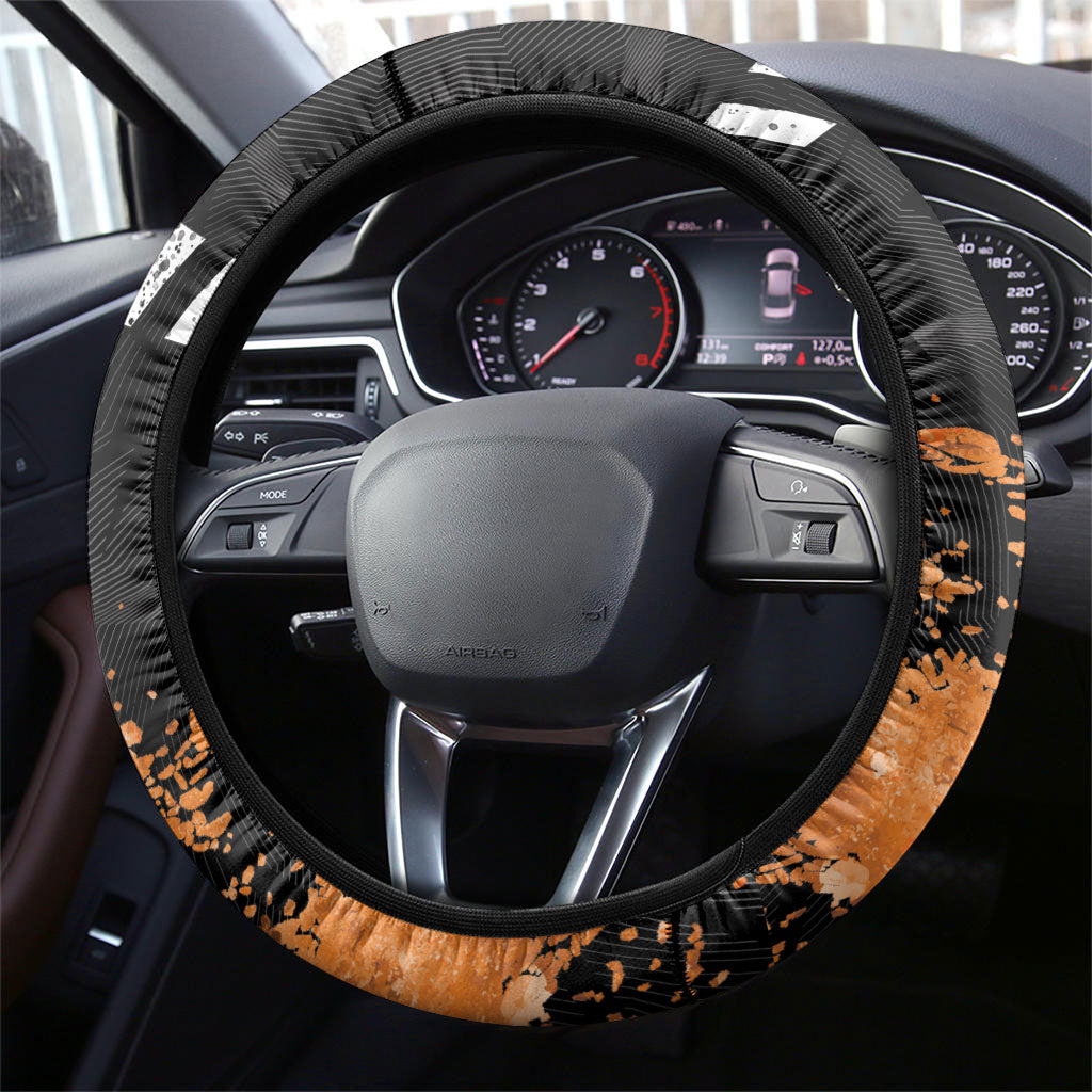 Wests Tigers Rugby Steering Wheel Cover Tiger Mascot - Sporty Splash Art Style