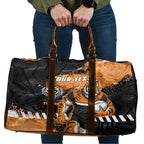 Personalized Wests Tigers Rugby Travel Bag Tiger Mascot - Sporty Splash Art Style
