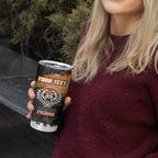 Personalized Wests Tigers Rugby Tumbler Cup Tiger Mascot - Sporty Splash Art Style