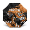 Personalized Wests Tigers Rugby Umbrella Tiger Mascot - Sporty Splash Art Style