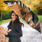 Personalized Wests Tigers Rugby Umbrella Tiger Mascot - Sporty Splash Art Style