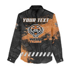 Personalized Wests Tigers Rugby Women Casual Shirt Tiger Mascot - Sporty Splash Art Style