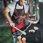 Essendon Bombers Australian Football Apron Skeeta Mascot With Indigenous Pattern Art