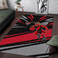 Essendon Bombers Australian Football Area Rug Skeeta Mascot With Indigenous Pattern Art