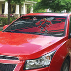 Essendon Bombers Australian Football Auto Sun Shade Skeeta Mascot With Indigenous Pattern Art