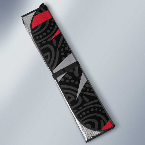 Essendon Bombers Australian Football Auto Sun Shade Skeeta Mascot With Indigenous Pattern Art