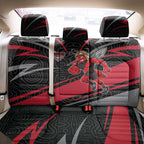Essendon Bombers Australian Football Back Car Seat Cover Skeeta Mascot With Indigenous Pattern Art
