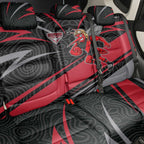 Essendon Bombers Australian Football Back Car Seat Cover Skeeta Mascot With Indigenous Pattern Art