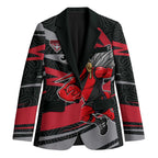 Essendon Bombers Australian Football Blazer Skeeta Mascot With Indigenous Pattern Art