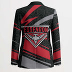 Essendon Bombers Australian Football Blazer Skeeta Mascot With Indigenous Pattern Art