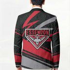 Essendon Bombers Australian Football Blazer Skeeta Mascot With Indigenous Pattern Art