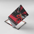 Essendon Bombers Australian Football Canvas Wall Art Skeeta Mascot With Indigenous Pattern Art
