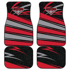 Essendon Bombers Australian Football Car Mats Skeeta Mascot With Indigenous Pattern Art