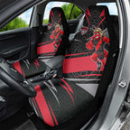 Essendon Bombers Australian Football Car Seat Cover Skeeta Mascot With Indigenous Pattern Art