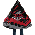 Essendon Bombers Australian Football Cloak Skeeta Mascot With Indigenous Pattern Art