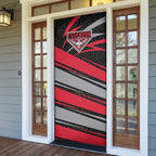 Essendon Bombers Australian Football Door Cover Skeeta Mascot With Indigenous Pattern Art