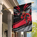 Essendon Bombers Australian Football Garden Flag Skeeta Mascot With Indigenous Pattern Art