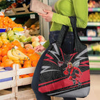 Essendon Bombers Australian Football Grocery Bag Skeeta Mascot With Indigenous Pattern Art