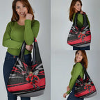 Essendon Bombers Australian Football Grocery Bag Skeeta Mascot With Indigenous Pattern Art