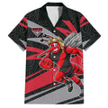 Essendon Bombers Australian Football Hawaiian Shirt Skeeta Mascot With Indigenous Pattern Art