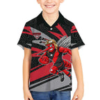 Essendon Bombers Australian Football Hawaiian Shirt Skeeta Mascot With Indigenous Pattern Art