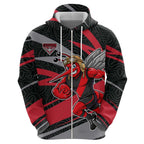 Essendon Bombers Australian Football Hoodie Skeeta Mascot With Indigenous Pattern Art