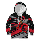 Essendon Bombers Australian Football Kid Hoodie Skeeta Mascot With Indigenous Pattern Art