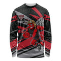 Essendon Bombers Australian Football Long Sleeve Shirt Skeeta Mascot With Indigenous Pattern Art