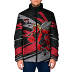 Essendon Bombers Australian Football Padded Jacket Skeeta Mascot With Indigenous Pattern Art