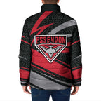 Essendon Bombers Australian Football Padded Jacket Skeeta Mascot With Indigenous Pattern Art
