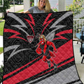 Essendon Bombers Australian Football Quilt Skeeta Mascot With Indigenous Pattern Art