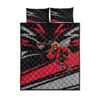 Essendon Bombers Australian Football Quilt Bed Set Skeeta Mascot With Indigenous Pattern Art