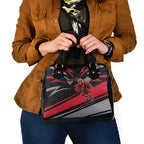 Essendon Bombers Australian Football Shoulder Handbag Skeeta Mascot With Indigenous Pattern Art