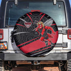 Essendon Bombers Australian Football Spare Tire Cover Skeeta Mascot With Indigenous Pattern Art
